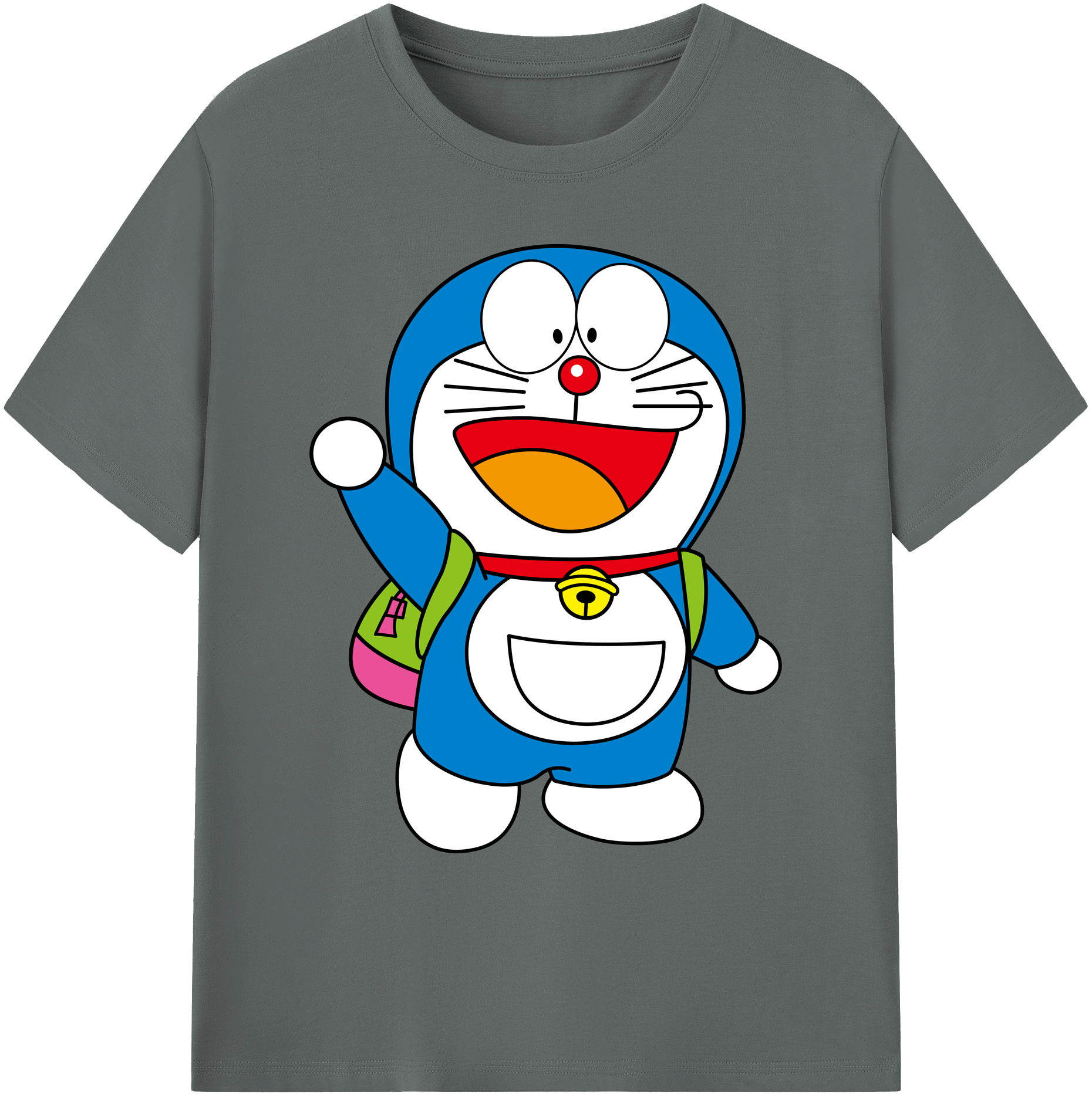 （画像用） ドラえもん Doraemon 綿100％ メンズ半袖Tシャツ｜肌触りやわらか＆通気性